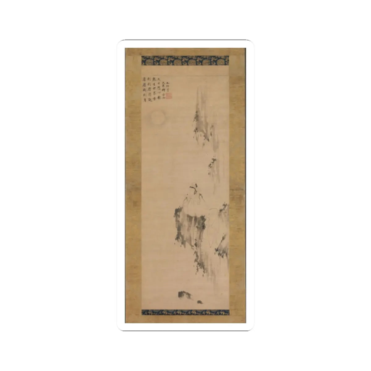Unidentified - White-Robed Guanyin - late 14th century v1 - STICKER Vinyl Kiss-Cut Decal