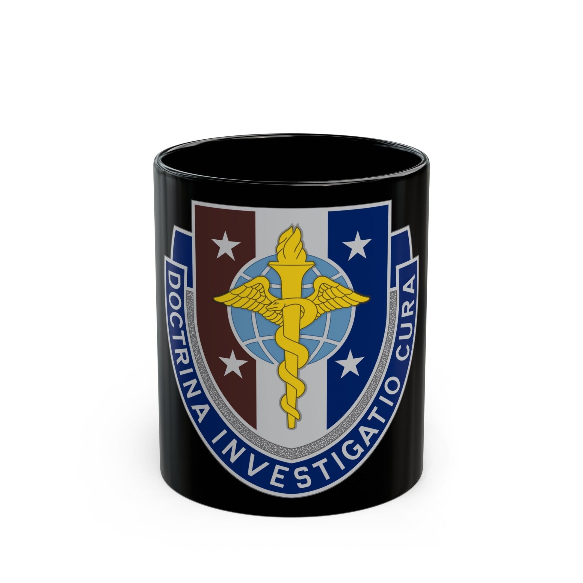 Uniformed Services University of the Health Sciences 2 (U.S. Army) Black Coffee Mug-11oz-The Sticker Space