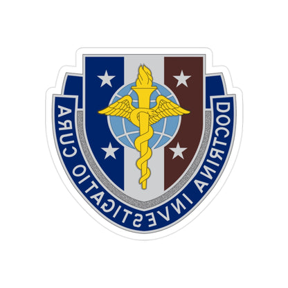 Uniformed Services University of the Health Sciences 2 (U.S. Army) REVERSE PRINT Transparent STICKER-2" × 2"-The Sticker Space