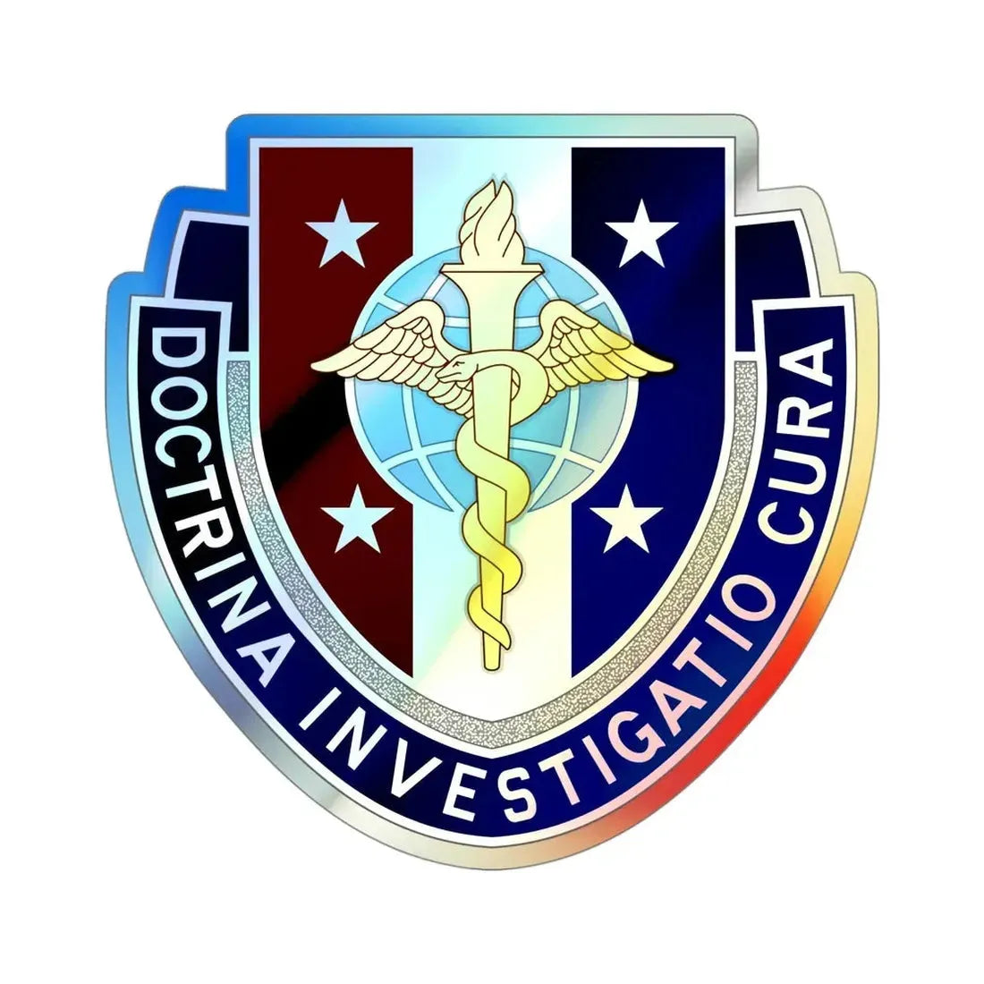Uniformed Services University of the Health Sciences 2 (U.S. Army) Holographic STICKER Die-Cut Vinyl Decal 4 Inch Holographic - The Sticker Space