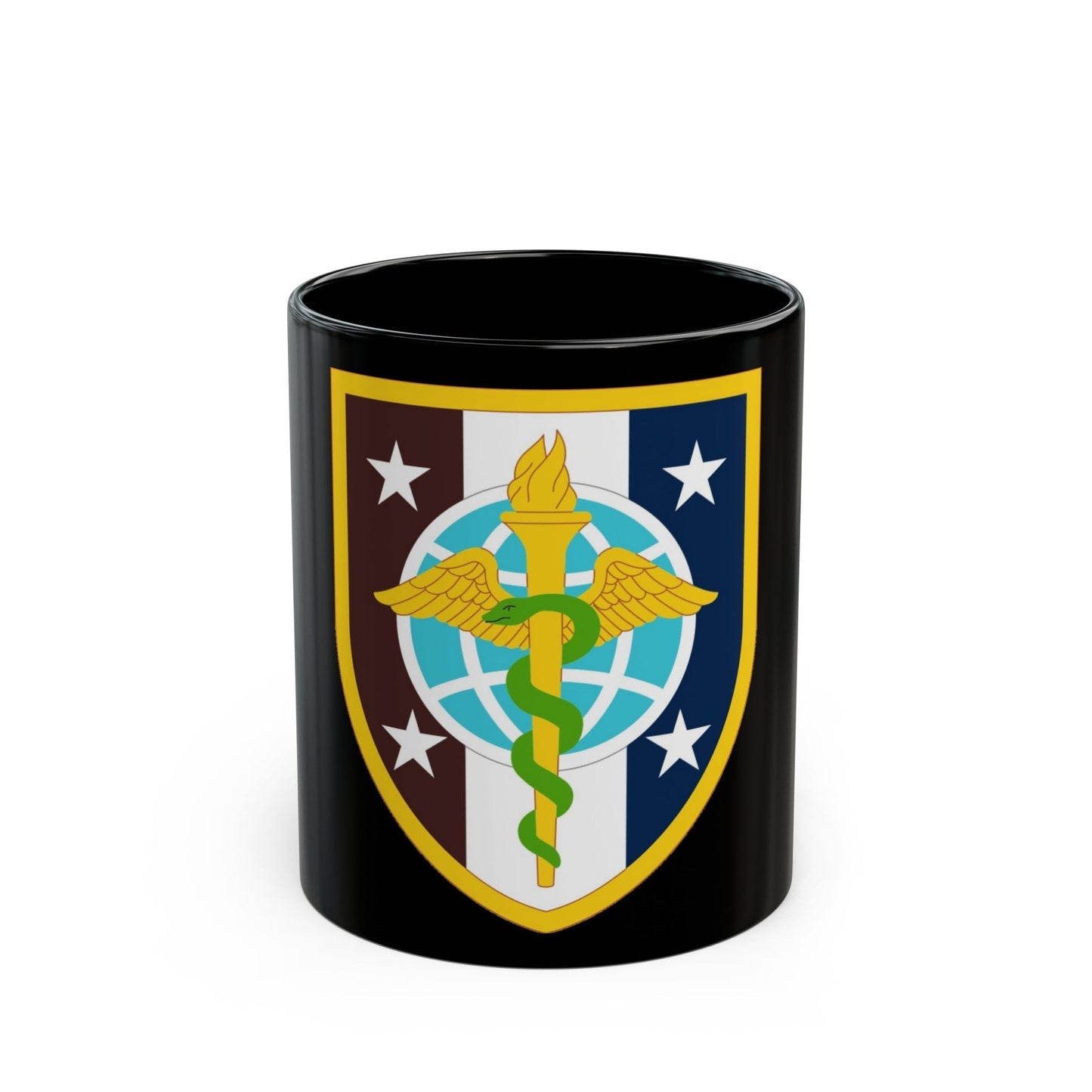 Uniformed Services University of the Health Sciences (U.S. Army) Black Coffee Mug-11oz-The Sticker Space