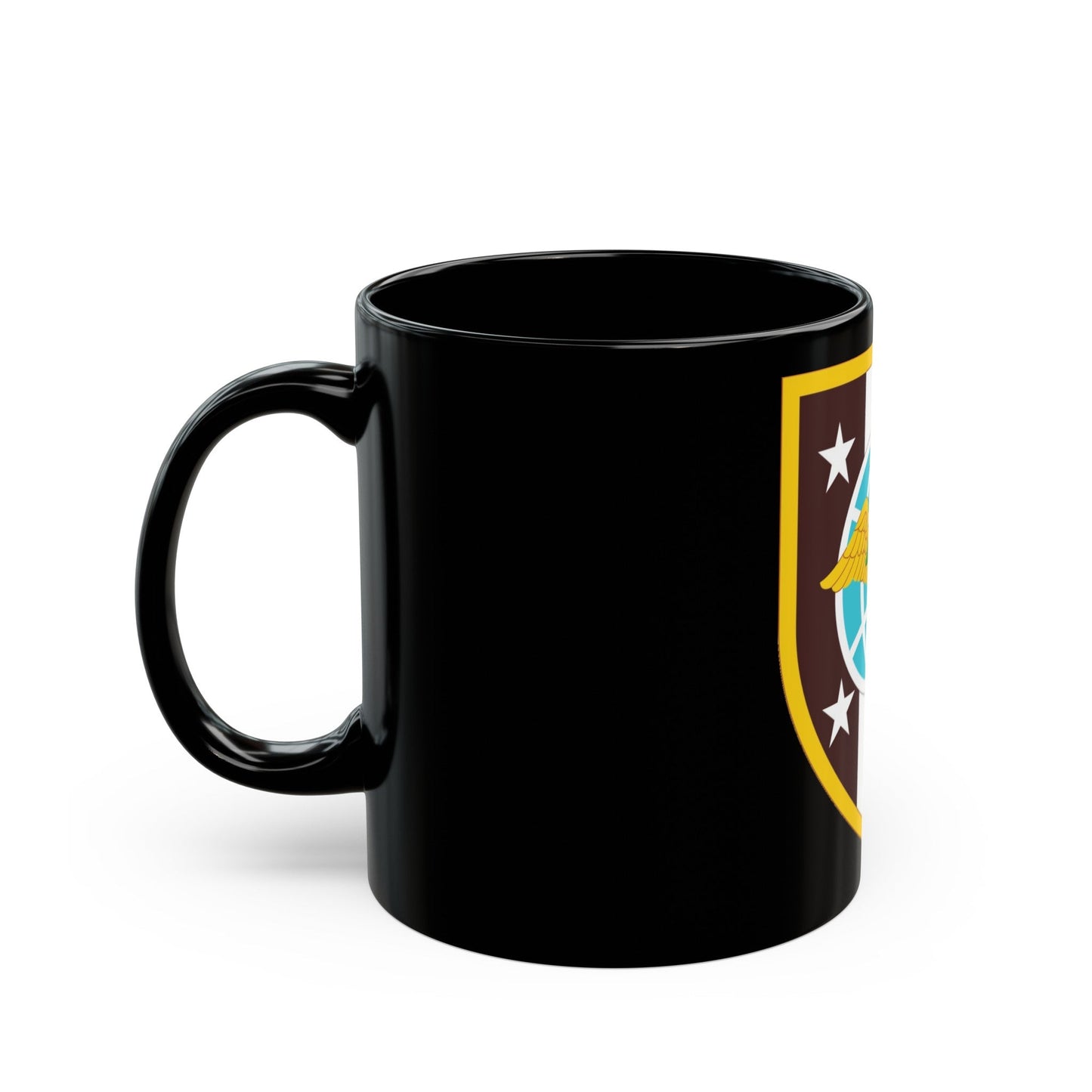 Uniformed Services University of the Health Sciences (U.S. Army) Black Coffee Mug-The Sticker Space