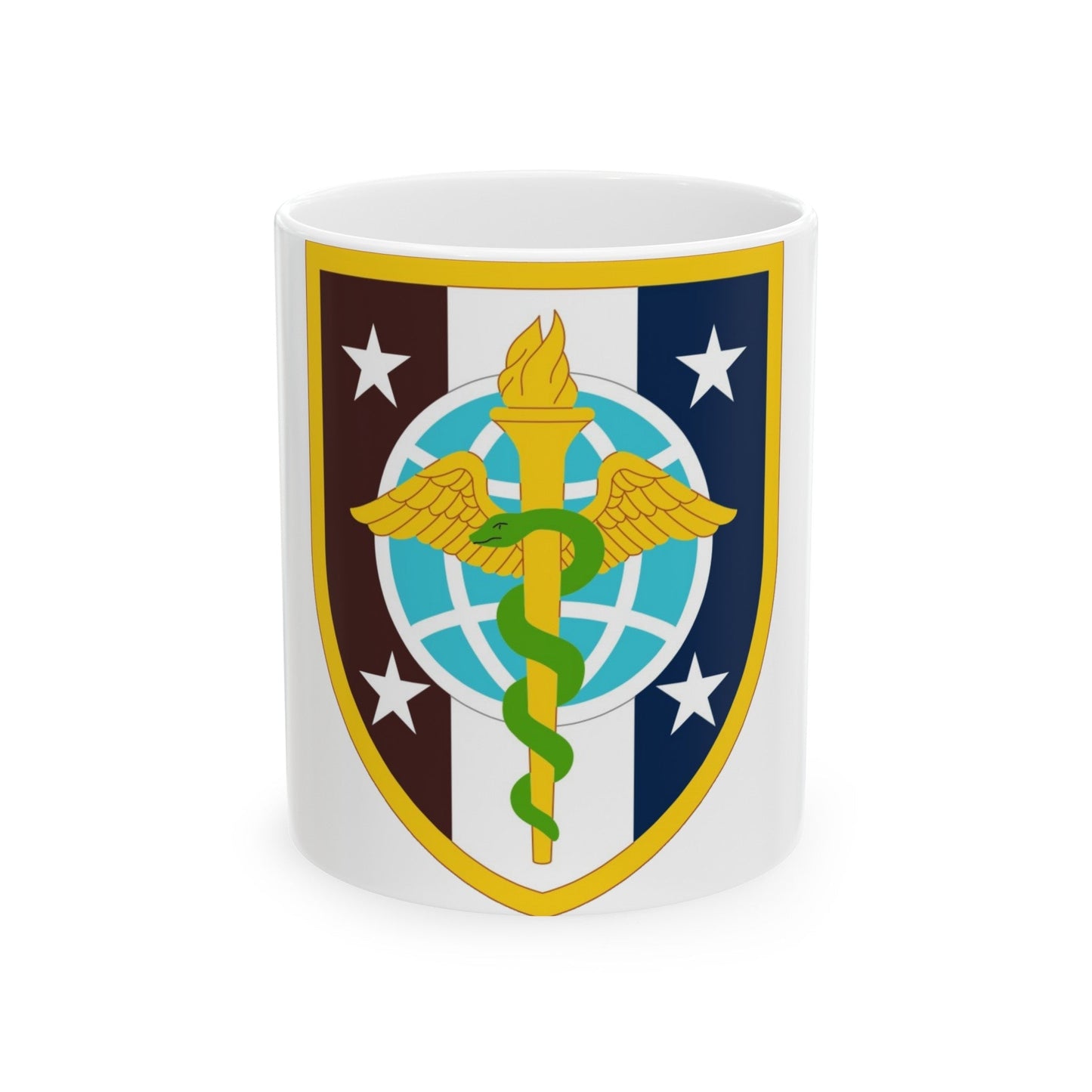 Uniformed Services University of the Health Sciences (U.S. Army) White Coffee Mug-11oz-The Sticker Space