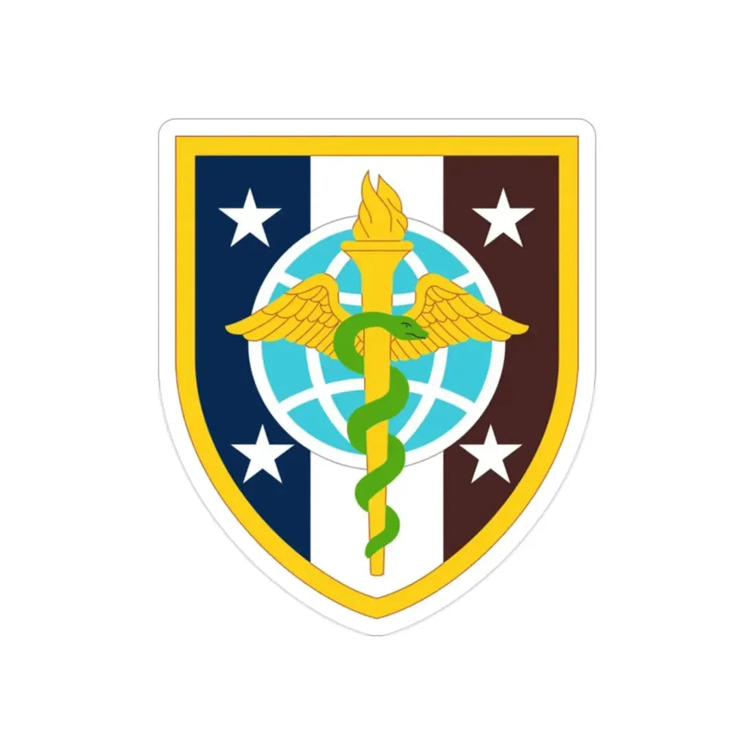 Uniformed Services University of the Health Sciences (U.S. Army) REVERSE PRINT Transparent Die-Cut STICKER 2 Inch Die-Cut Transparent - The Sticker Space