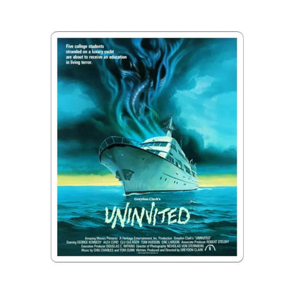 UNINVITED 1987 Movie Poster - STICKER Vinyl Kiss-Cut Decal 3 Inch White - The Sticker Space