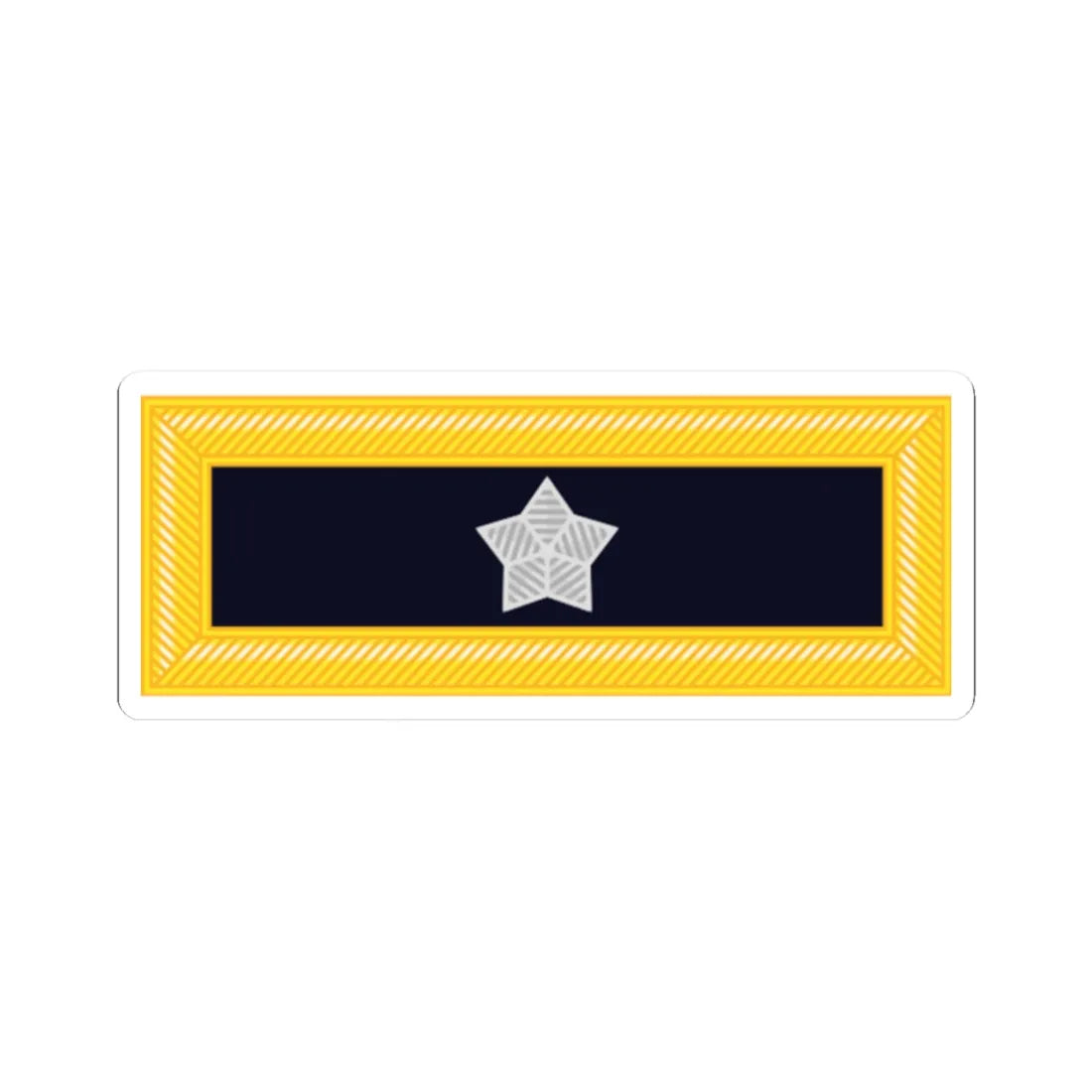 Union Army brigadier general rank insignia (United States) (Military Rank) STICKER Vinyl Kiss-Cut Decal 2 Inch White - The Sticker Space