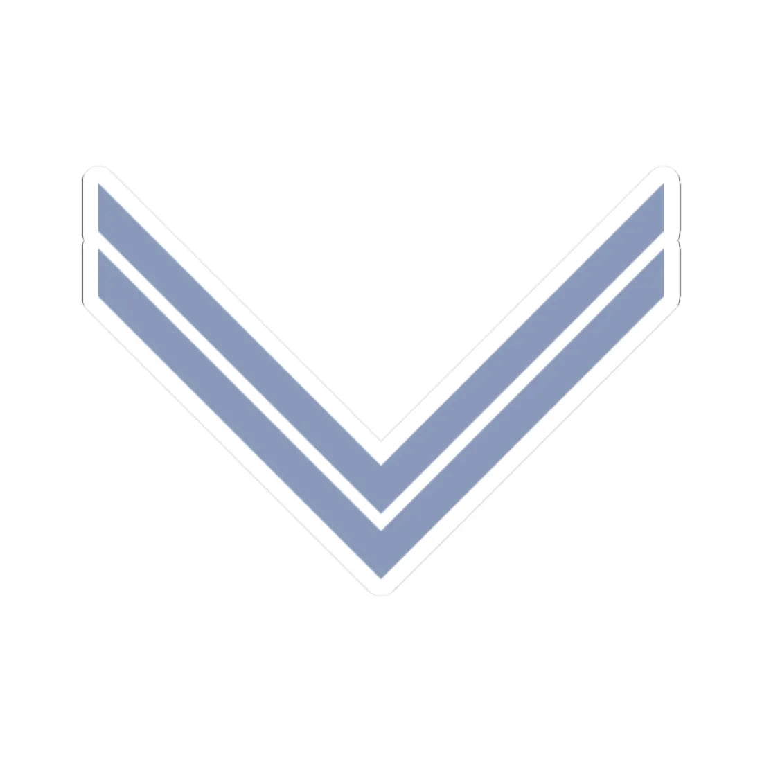 Union Army Infantry Corporal (United States) (Military Rank) STICKER Vinyl Kiss-Cut Decal 2 Inch White - The Sticker Space