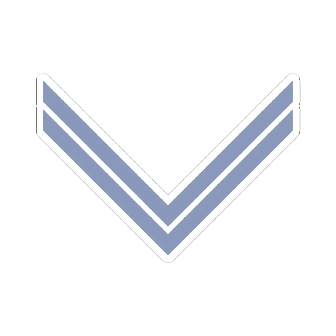 Union Army Infantry Corporal (United States) (Military Rank) STICKER Vinyl Kiss-Cut Decal 3 Inch White - The Sticker Space