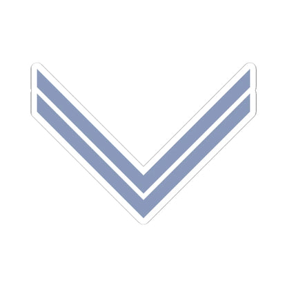 Union Army Infantry Corporal (United States) (Military Rank) STICKER Vinyl Kiss-Cut Decal 4 Inch White - The Sticker Space