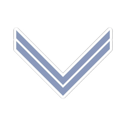 Union Army Infantry Corporal (United States) (Military Rank) STICKER Vinyl Kiss-Cut Decal 6 Inch White - The Sticker Space