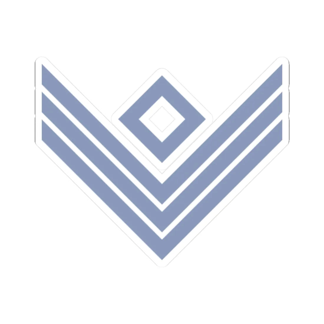 Union Army Infantry First Sergeant (United States) (Military Rank) STICKER Vinyl Kiss-Cut Decal 2 Inch White - The Sticker Space