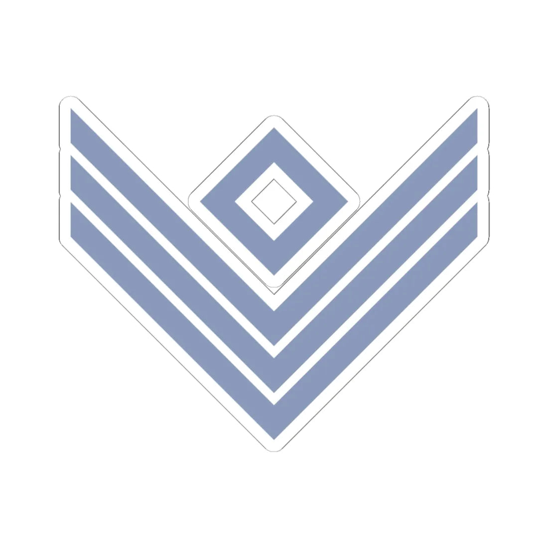 Union Army Infantry First Sergeant (United States) (Military Rank) STICKER Vinyl Kiss-Cut Decal 6 Inch White - The Sticker Space