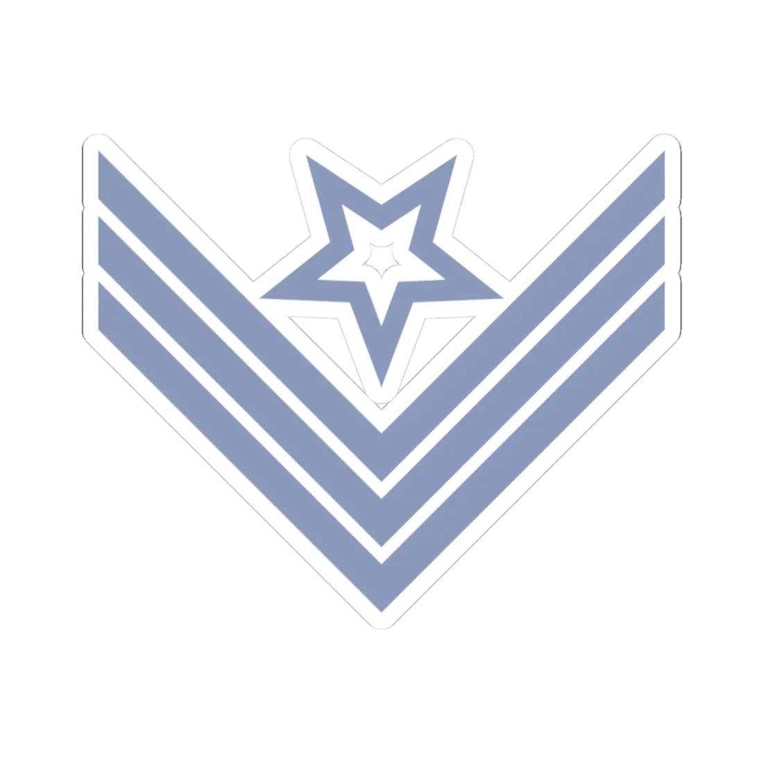 Union Army Infantry Ordnance Sergeant (United States) (Military Rank) STICKER Vinyl Kiss-Cut Decal 3 Inch White - The Sticker Space