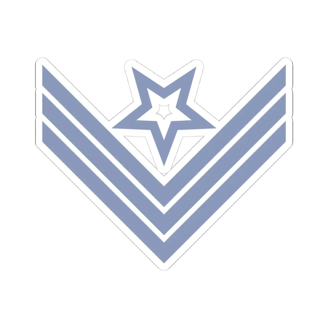 Union Army Infantry Ordnance Sergeant (United States) (Military Rank) STICKER Vinyl Kiss-Cut Decal 4 Inch White - The Sticker Space