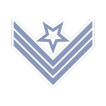 Union Army Infantry Ordnance Sergeant (United States) (Military Rank) STICKER Vinyl Kiss-Cut Decal 4 Inch White - The Sticker Space