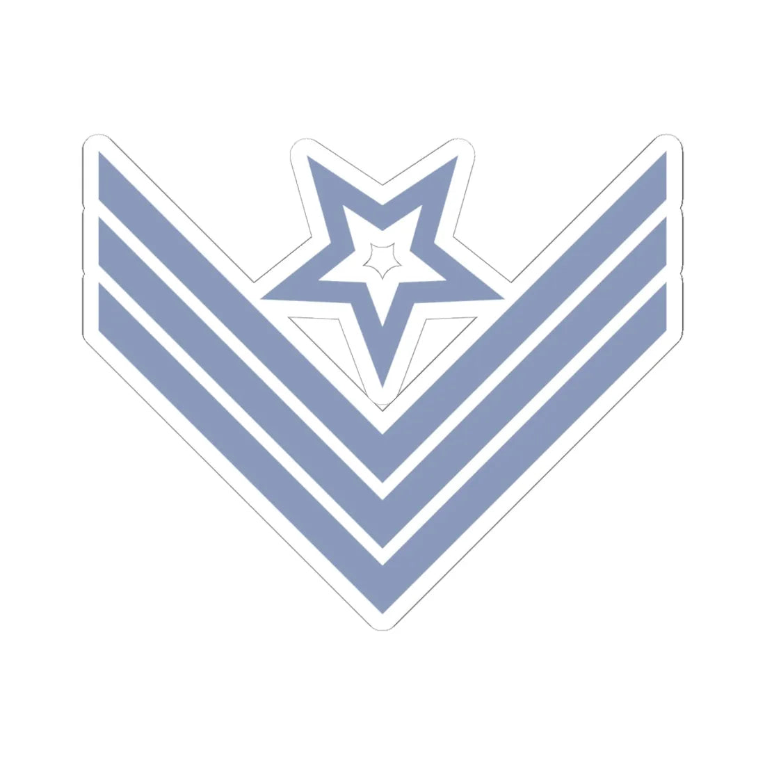 Union Army Infantry Ordnance Sergeant (United States) (Military Rank) STICKER Vinyl Kiss-Cut Decal 6 Inch White - The Sticker Space