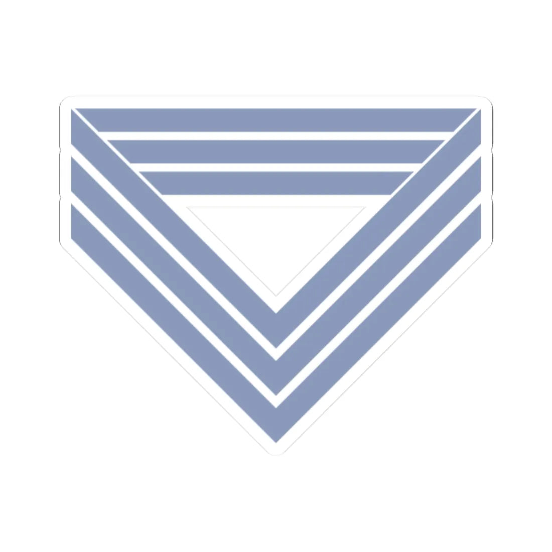 Union Army Infantry Quartermaster Sergeant (United States) (Military Rank) STICKER Vinyl Kiss-Cut Decal 2 Inch White - The Sticker Space