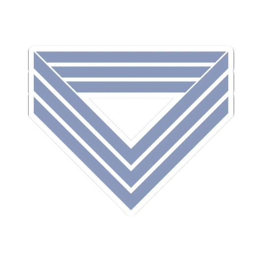 Union Army Infantry Quartermaster Sergeant (United States) (Military Rank) STICKER Vinyl Kiss-Cut Decal 2 Inch White - The Sticker Space