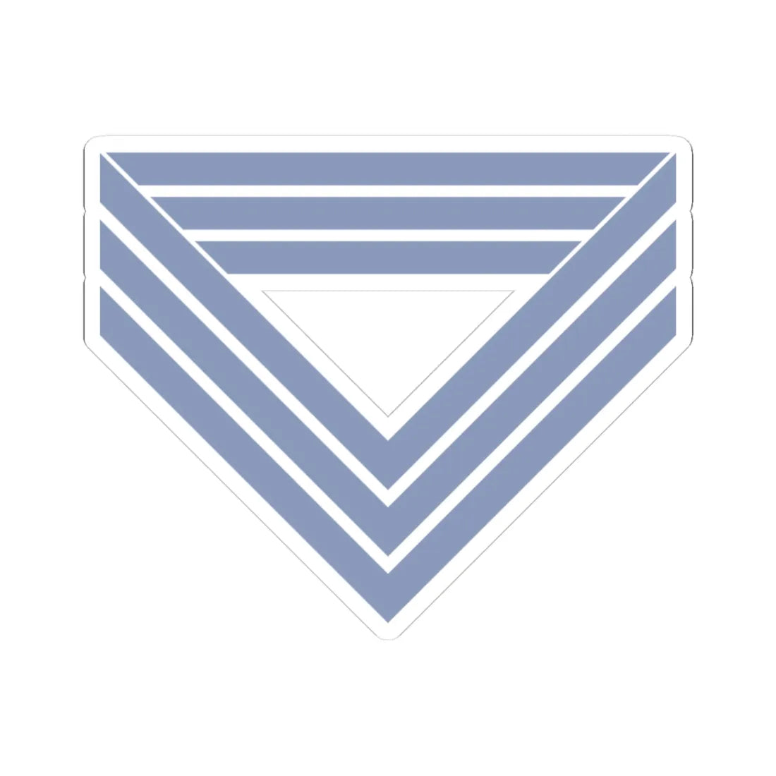 Union Army Infantry Quartermaster Sergeant (United States) (Military Rank) STICKER Vinyl Kiss-Cut Decal 3 Inch White - The Sticker Space