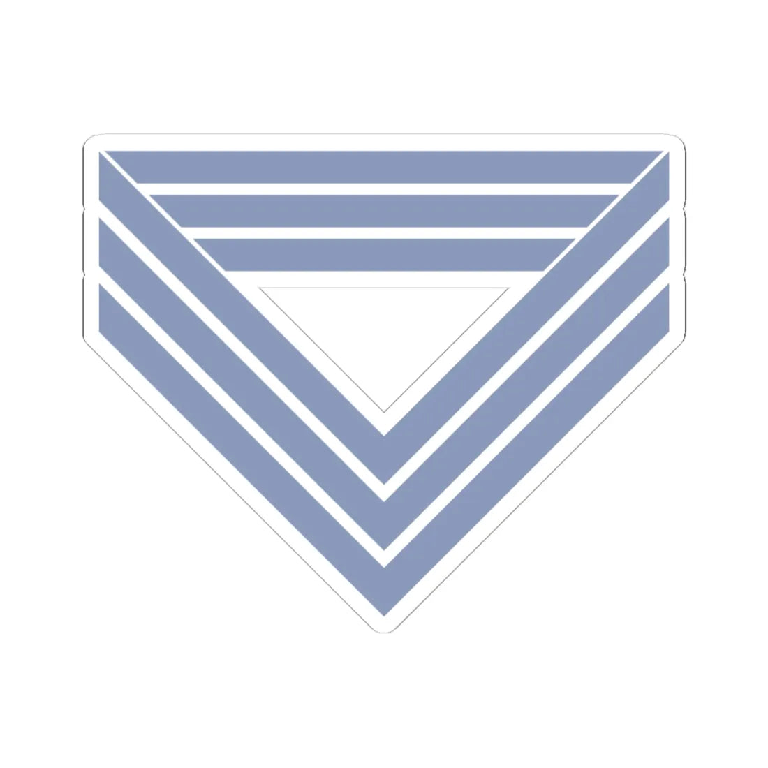 Union Army Infantry Quartermaster Sergeant (United States) (Military Rank) STICKER Vinyl Kiss-Cut Decal 4 Inch White - The Sticker Space