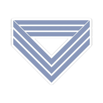 Union Army Infantry Quartermaster Sergeant (United States) (Military Rank) STICKER Vinyl Kiss-Cut Decal 4 Inch White - The Sticker Space