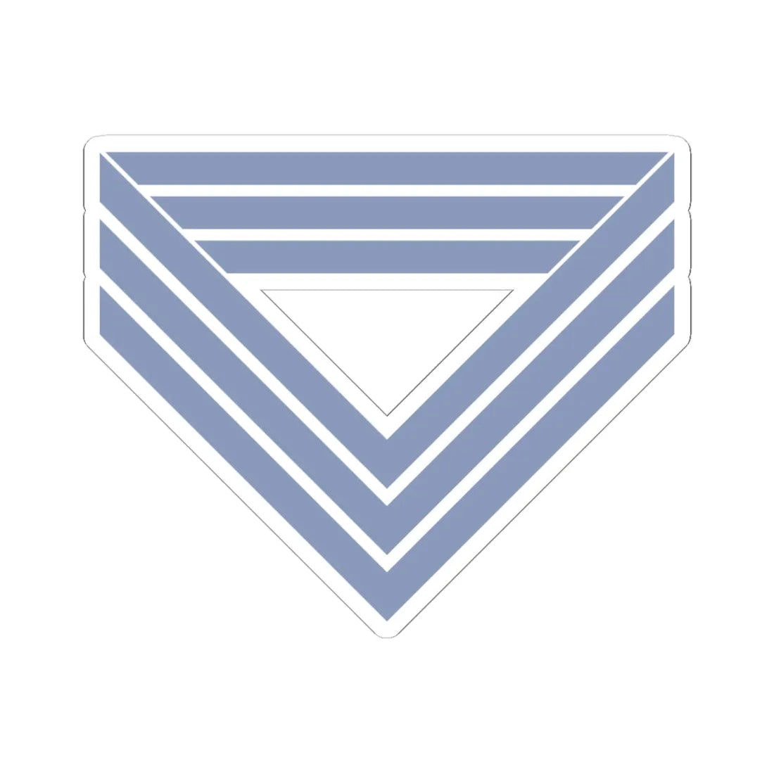 Union Army Infantry Quartermaster Sergeant (United States) (Military Rank) STICKER Vinyl Kiss-Cut Decal 6 Inch White - The Sticker Space