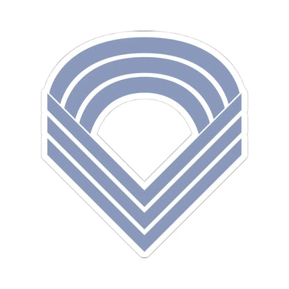 Union Army Infantry Sergeant Major (United States) (Military Rank) STICKER Vinyl Kiss-Cut Decal 4 Inch White - The Sticker Space