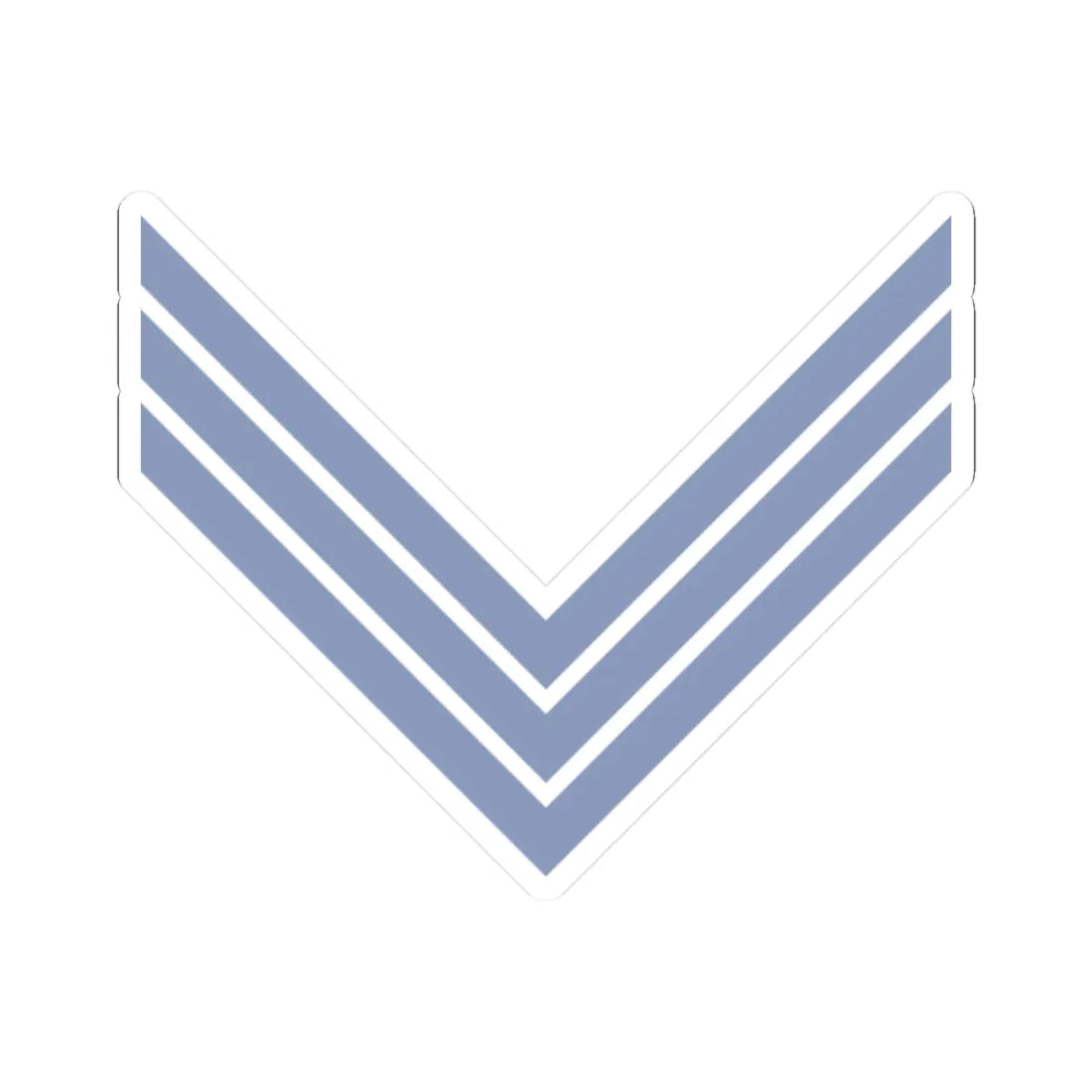 Union Army Infantry Sergeant (United States) (Military Rank) STICKER Vinyl Kiss-Cut Decal 2 Inch White - The Sticker Space