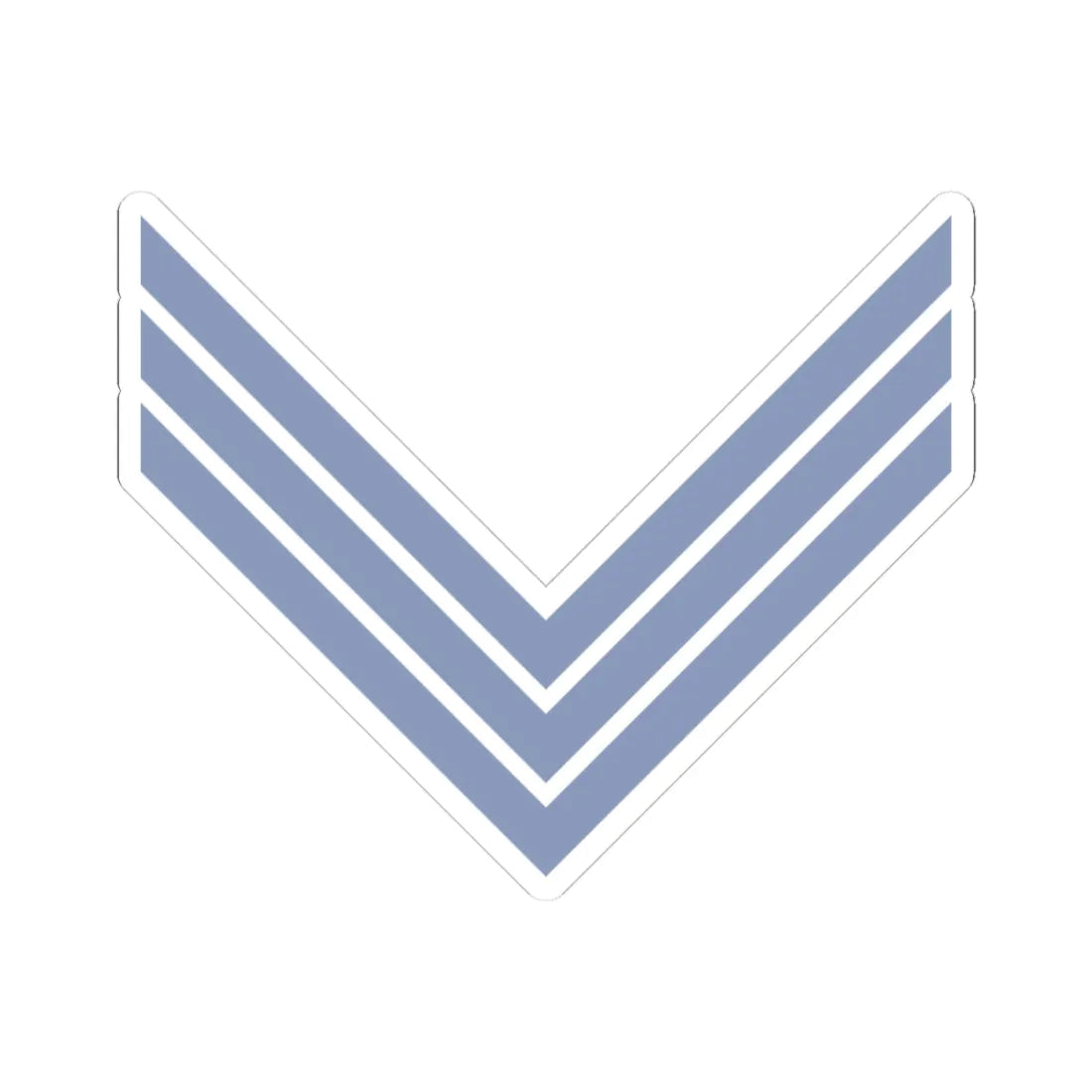 Union Army Infantry Sergeant (United States) (Military Rank) STICKER Vinyl Kiss-Cut Decal 3 Inch White - The Sticker Space