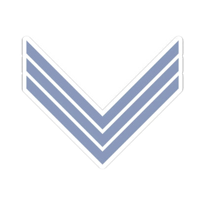 Union Army Infantry Sergeant (United States) (Military Rank) STICKER Vinyl Kiss-Cut Decal 3 Inch White - The Sticker Space