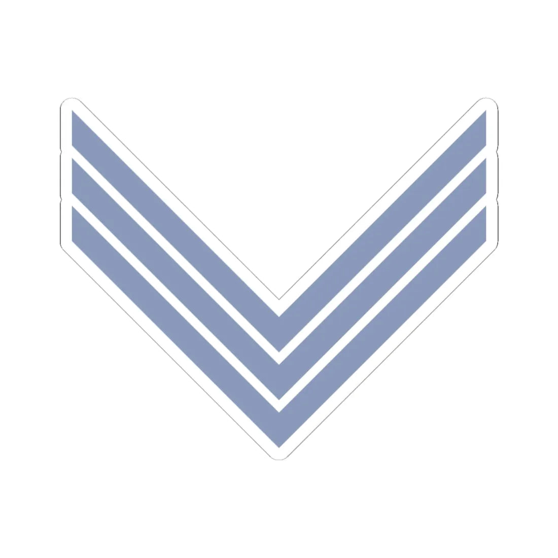 Union Army Infantry Sergeant (United States) (Military Rank) STICKER Vinyl Kiss-Cut Decal 4 Inch White - The Sticker Space