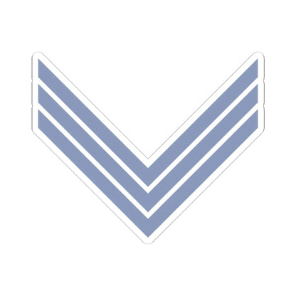 Union Army Infantry Sergeant (United States) (Military Rank) STICKER Vinyl Kiss-Cut Decal 4 Inch White - The Sticker Space