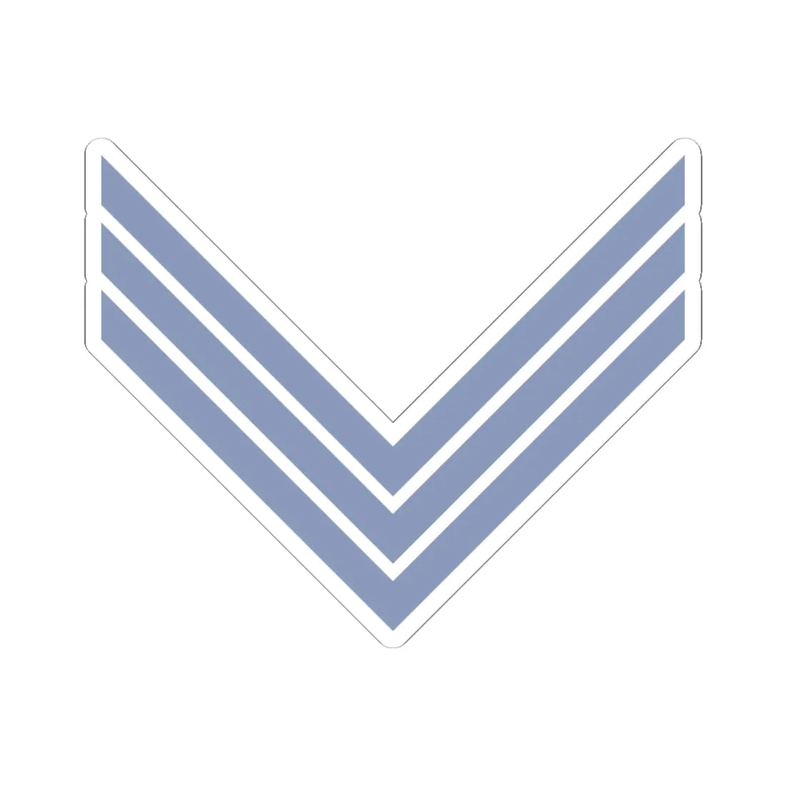 Union Army Infantry Sergeant (United States) (Military Rank) STICKER Vinyl Kiss-Cut Decal 6 Inch White - The Sticker Space