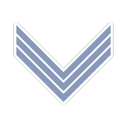 Union Army Infantry Sergeant (United States) (Military Rank) STICKER Vinyl Kiss-Cut Decal 6 Inch White - The Sticker Space