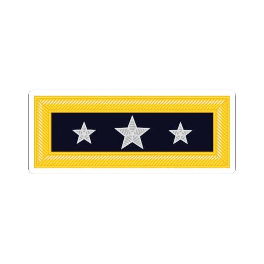 Union Army Lieutenant general rank insignia (United States) (Military Rank) STICKER Vinyl Kiss-Cut Decal 2 Inch White - The Sticker Space