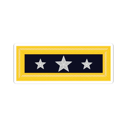 Union Army Lieutenant general rank insignia (United States) (Military Rank) STICKER Vinyl Kiss-Cut Decal 3 Inch White - The Sticker Space