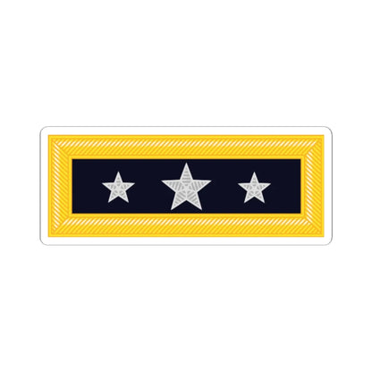 Union Army Lieutenant general rank insignia (United States) (Military Rank) STICKER Vinyl Kiss-Cut Decal 6 Inch White - The Sticker Space