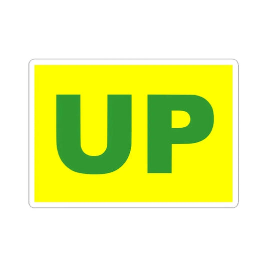 Union Patriotica flag (Colombia) STICKER Vinyl Kiss-Cut Decal 2 Inch White - The Sticker Space