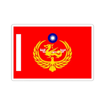Unit Flag of Coast Guard of ROC (China) STICKER Vinyl Kiss-Cut Decal 3 Inch White - The Sticker Space