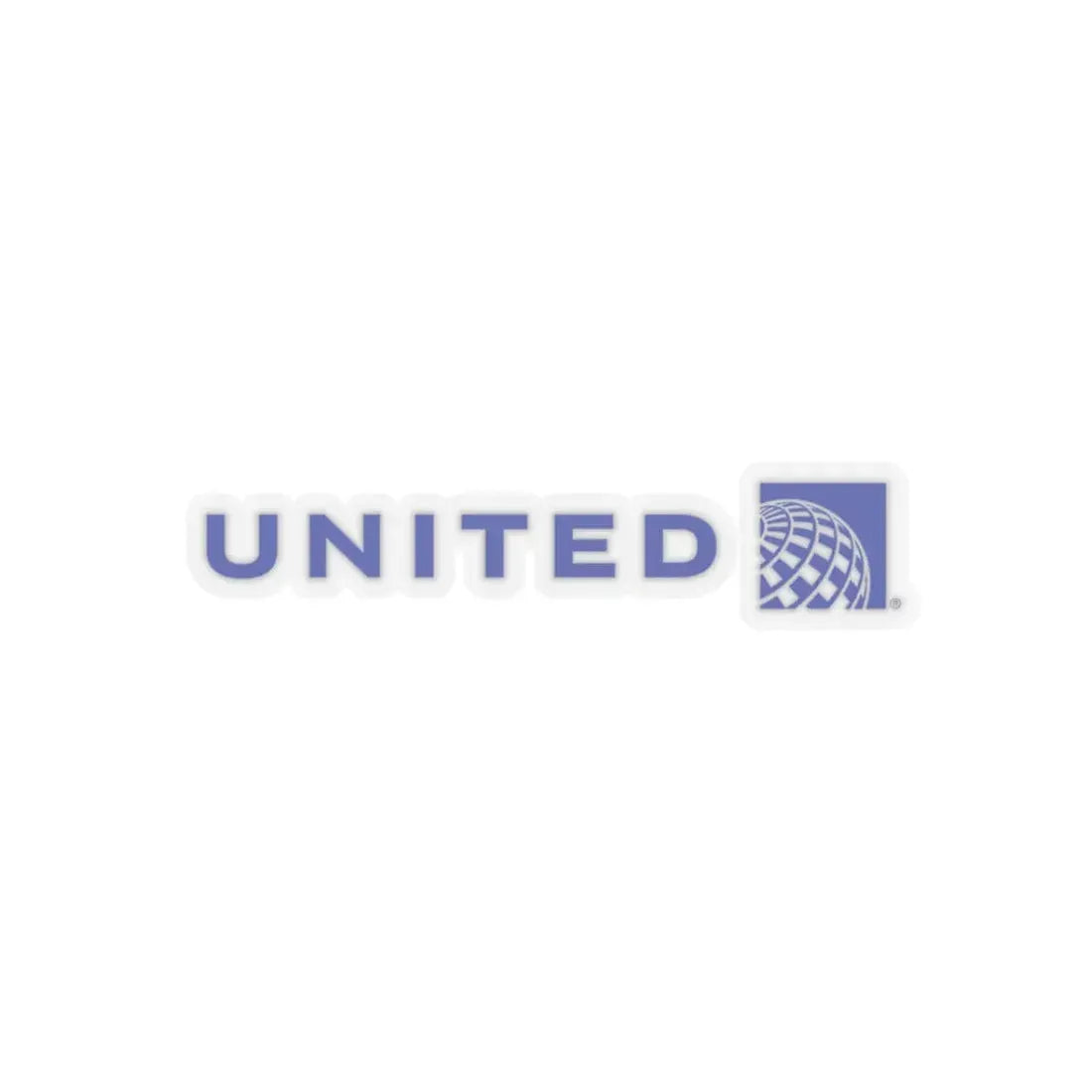 United Airlines (Logo) STICKER Vinyl Kiss-Cut Decal 3 Inch Transparent - The Sticker Space