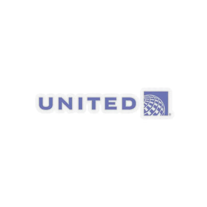 United Airlines (Logo) STICKER Vinyl Kiss-Cut Decal 3 Inch Transparent - The Sticker Space