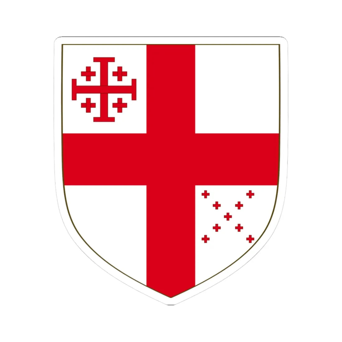 United Episcopal Church of North America (United States) (Coat of Arms) STICKER Vinyl Kiss-Cut Decal 3 Inch White - The Sticker Space