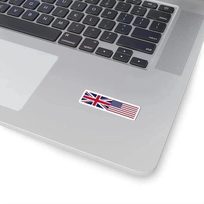 United Kingdom and United States flags (United States) STICKER Vinyl Kiss-Cut Decal - The Sticker Space