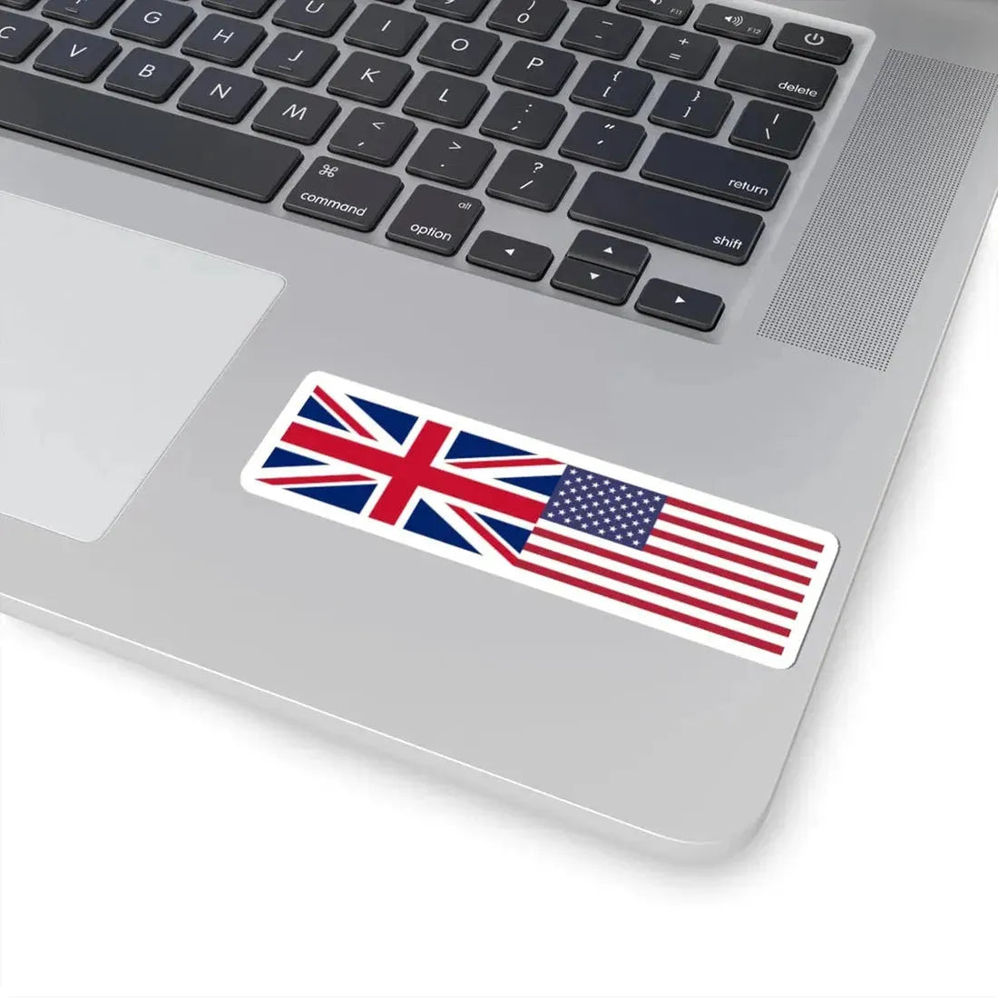 United Kingdom and United States flags (United States) STICKER Vinyl Kiss-Cut Decal - The Sticker Space