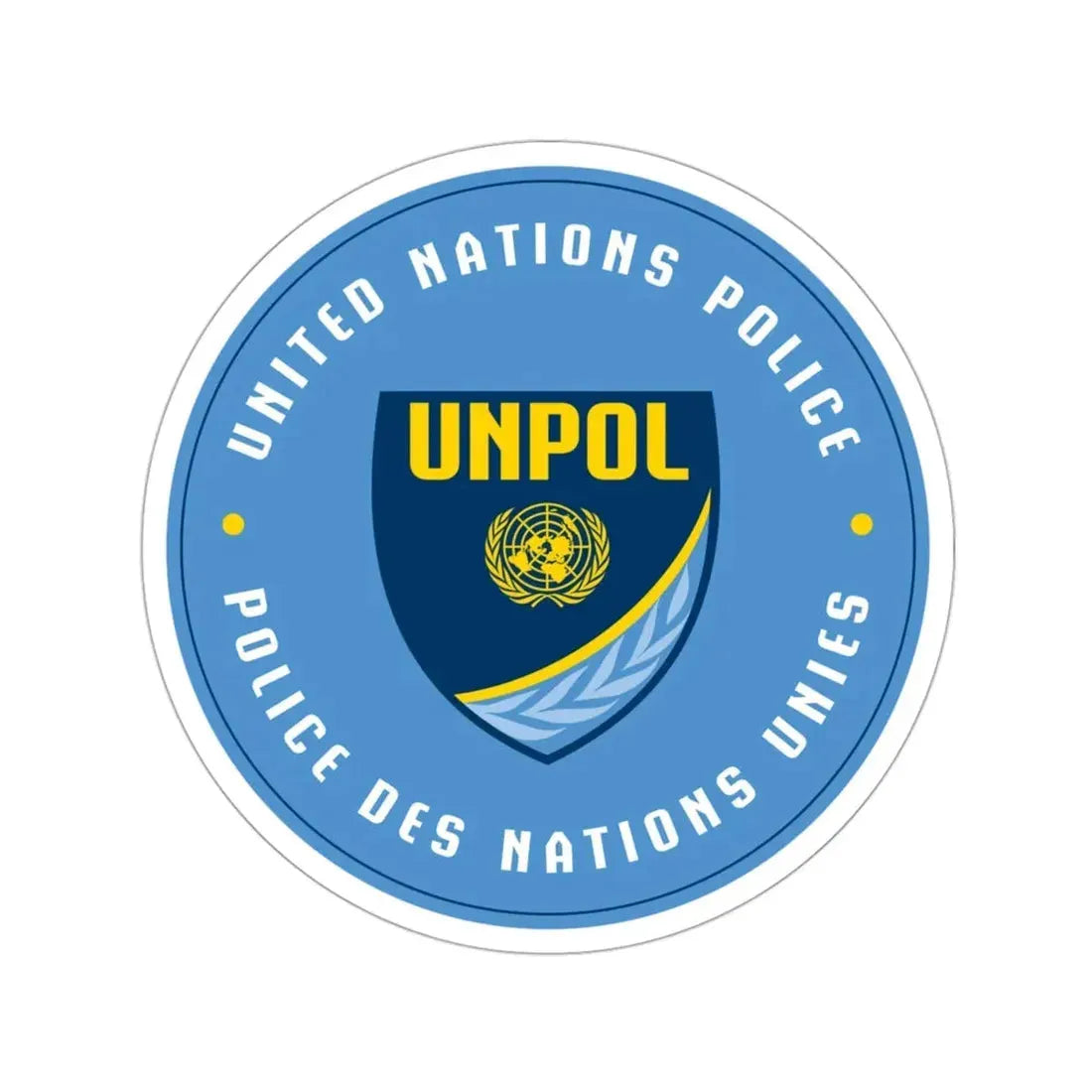 United Nations Police STICKER Vinyl Die-Cut Decal 3 Inch - The Sticker Space