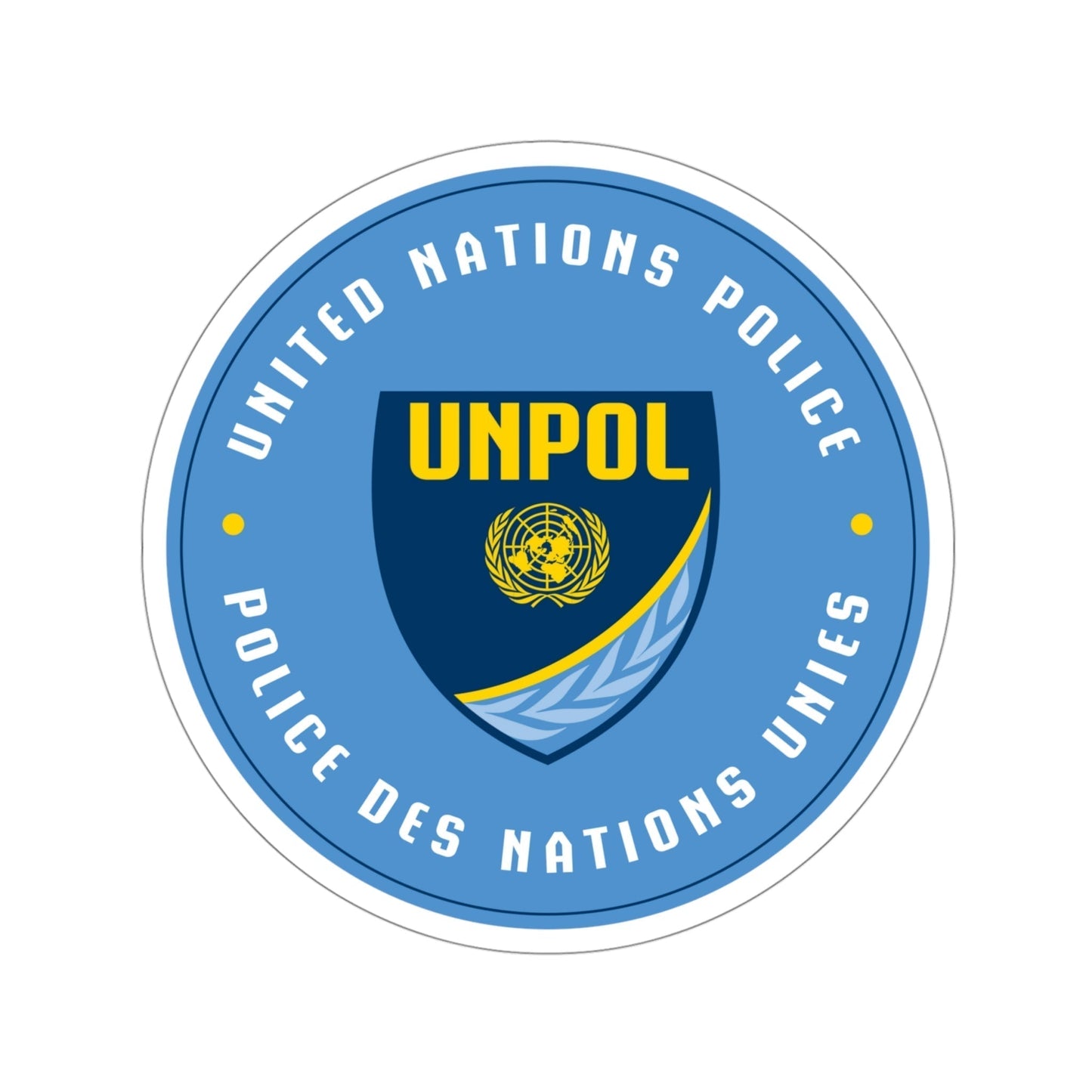 United Nations Police STICKER Vinyl Die-Cut Decal-4 Inch-The Sticker Space