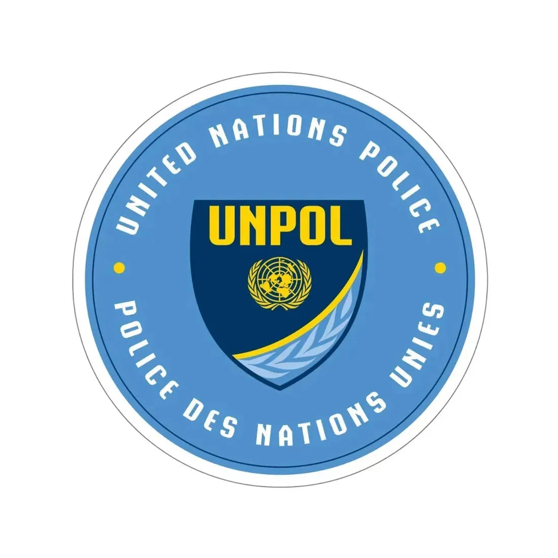 United Nations Police STICKER Vinyl Die-Cut Decal 6 Inch - The Sticker Space