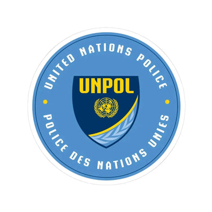 United Nations Police - STICKER Vinyl Kiss-Cut Decal 3 Inch White - The Sticker Space