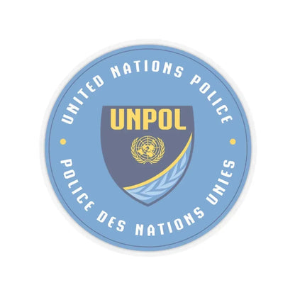 United Nations Police - STICKER Vinyl Kiss-Cut Decal 6 Inch Transparent - The Sticker Space