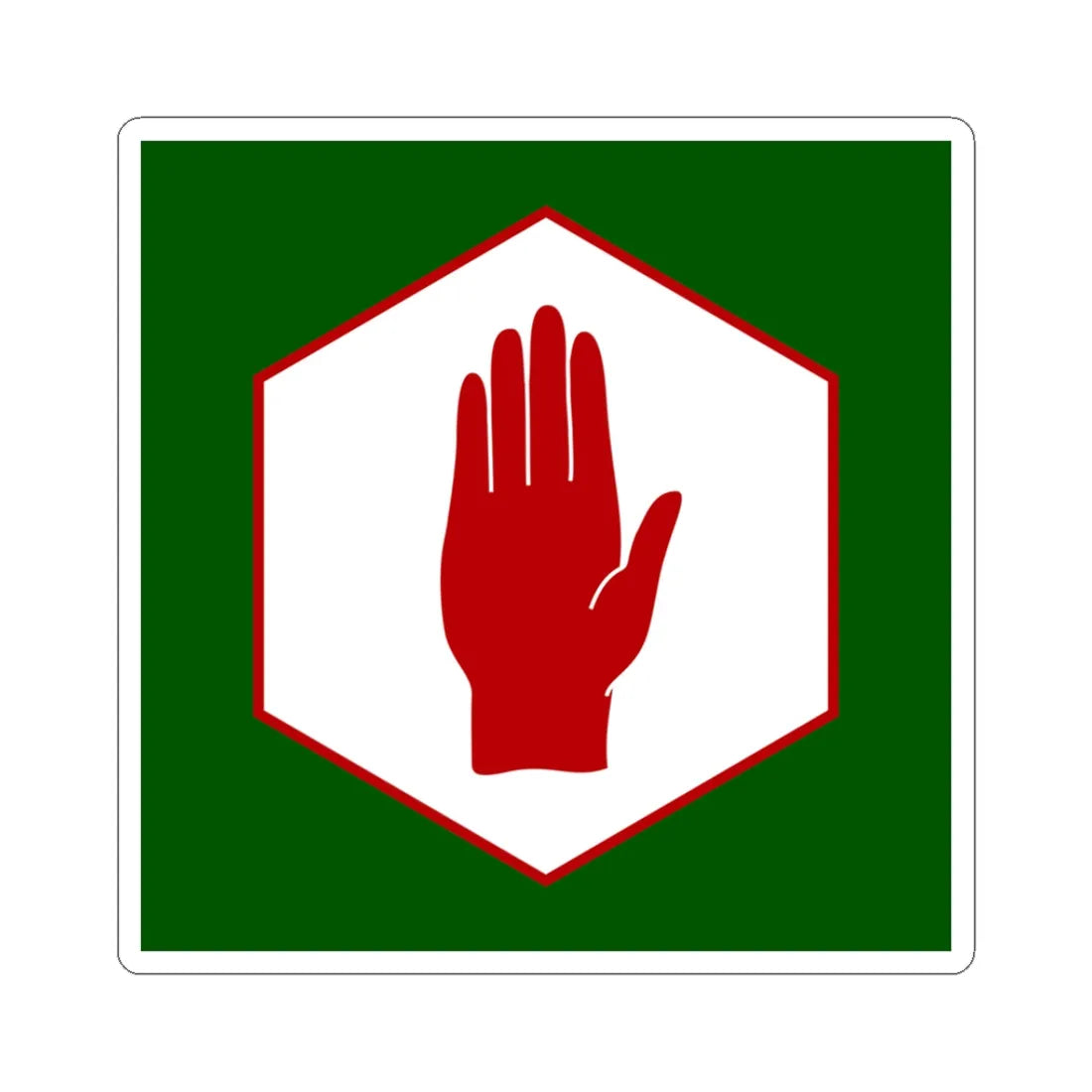 United northern ireland emblem (Ireland) STICKER Vinyl Kiss-Cut Decal 3 Inch White - The Sticker Space